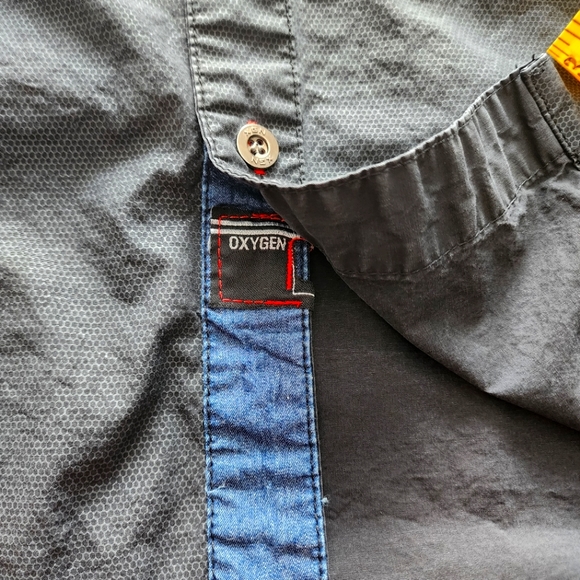 Oxygen XGN Men long sleeves black shirt,plus size XXL - Picture 9 of 16